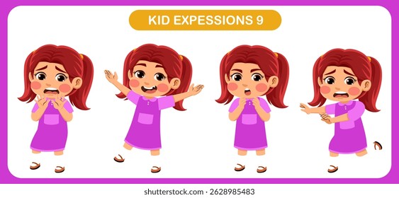 expression children bundle. suitable to be used as a design element on the theme of children