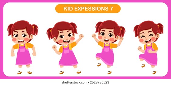 expression children bundle. suitable to be used as a design element on the theme of children