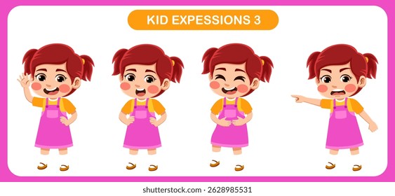 expression children bundle. suitable to be used as a design element on the theme of children