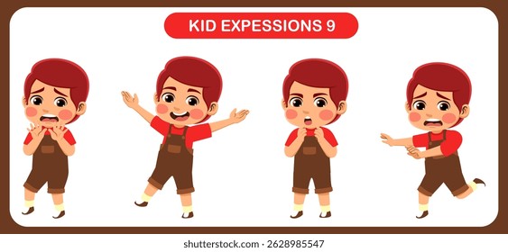expression children bundle. suitable to be used as a design element on the theme of children