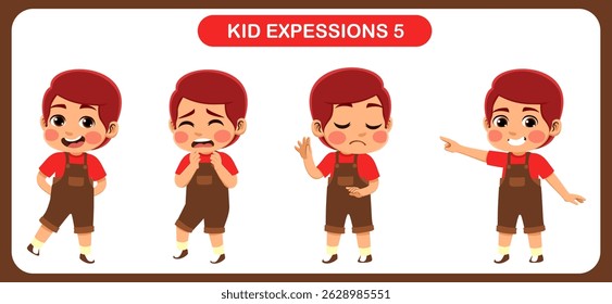 expression children bundle. suitable to be used as a design element on the theme of children