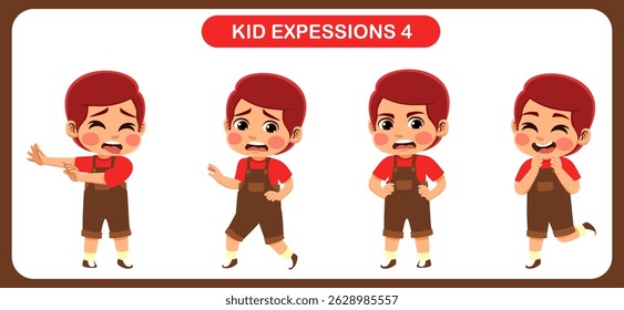 expression children bundle. suitable to be used as a design element on the theme of children