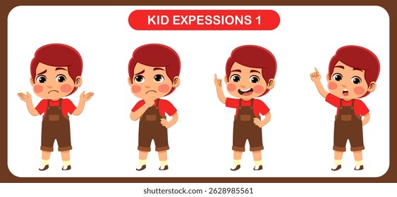 expression children bundle. suitable to be used as a design element on the theme of children