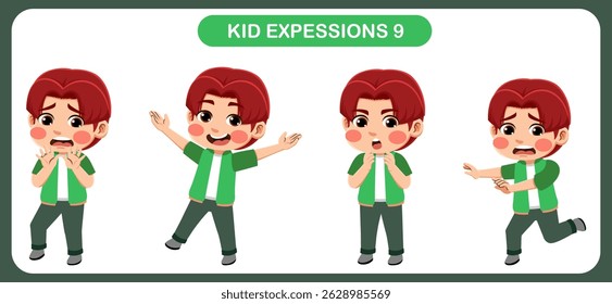 expression children bundle. suitable to be used as a design element on the theme of children