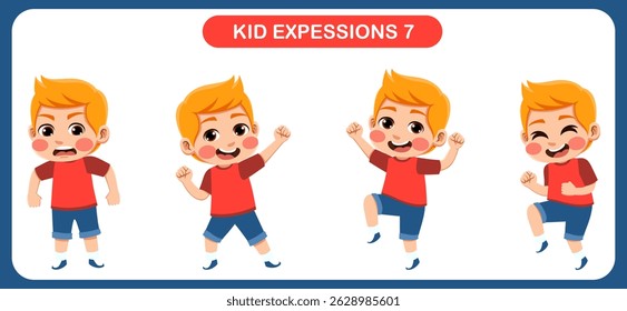expression children bundle. suitable to be used as a design element on the theme of children