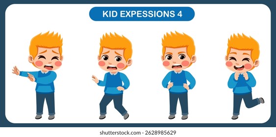 expression children bundle. suitable to be used as a design element on the theme of children