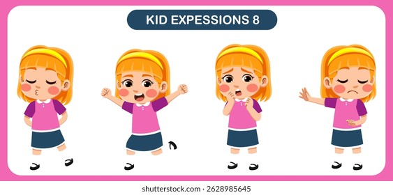 expression children bundle. suitable to be used as a design element on the theme of children