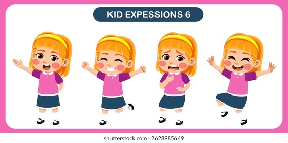 expression children bundle. suitable to be used as a design element on the theme of children