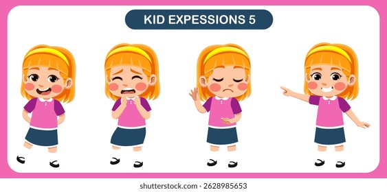 expression children bundle. suitable to be used as a design element on the theme of children