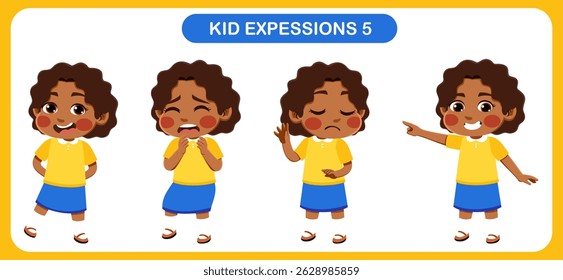 expression children bundle. suitable to be used as a design element on the theme of children