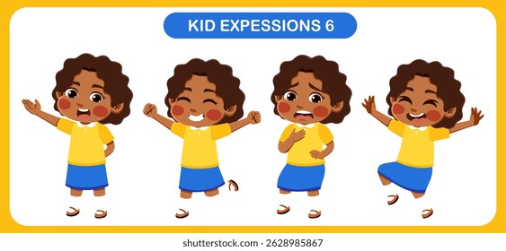 expression children bundle. suitable to be used as a design element on the theme of children