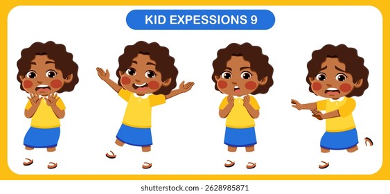 expression children bundle. suitable to be used as a design element on the theme of children