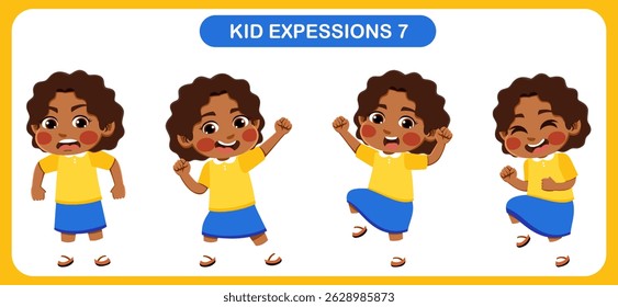 expression children bundle. suitable to be used as a design element on the theme of children