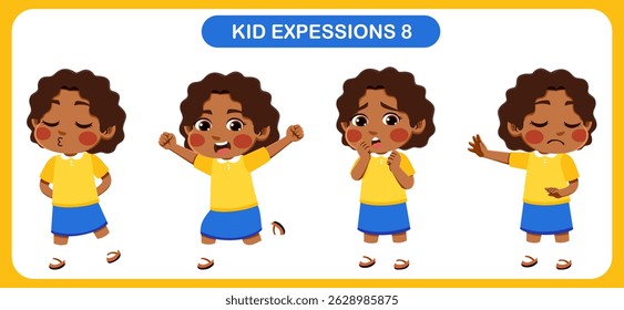 expression children bundle. suitable to be used as a design element on the theme of children