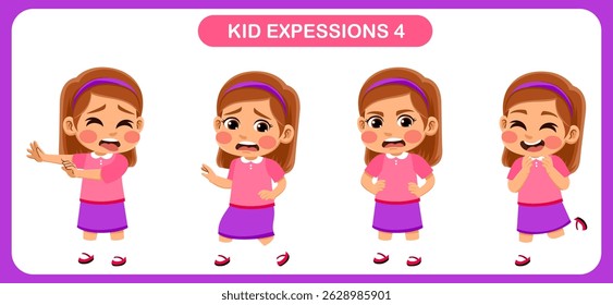 expression children bundle. suitable to be used as a design element on the theme of children