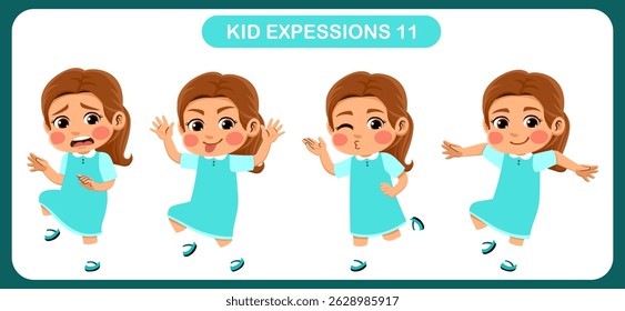 expression children bundle. suitable to be used as a design element on the theme of children