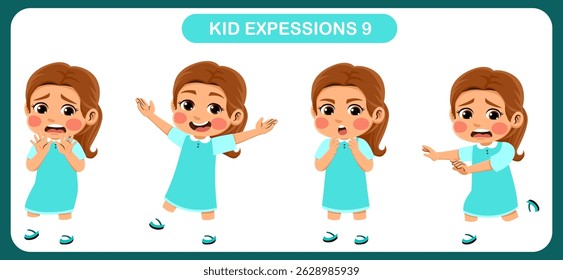 expression children bundle. suitable to be used as a design element on the theme of children