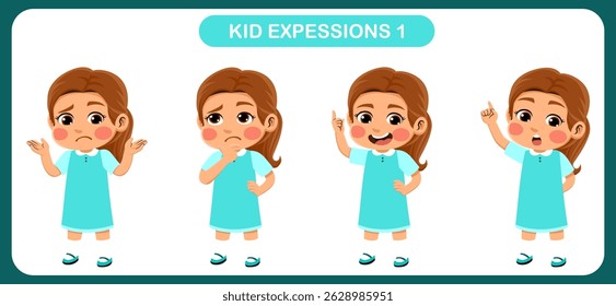 expression children bundle. suitable to be used as a design element on the theme of children