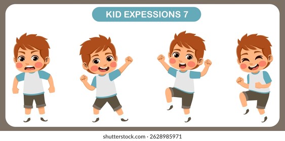 expression children bundle. suitable to be used as a design element on the theme of children