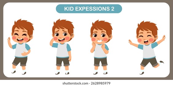 expression children bundle. suitable to be used as a design element on the theme of children