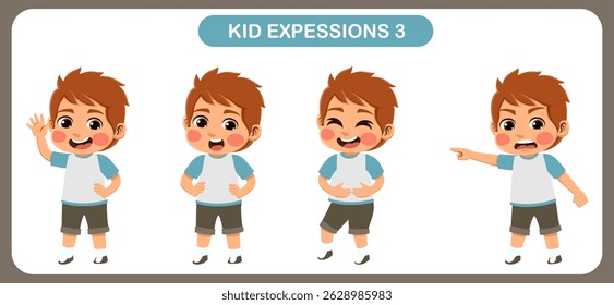 expression children bundle. suitable to be used as a design element on the theme of children