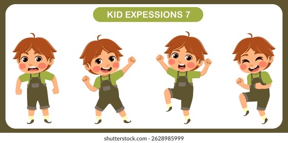 expression children bundle. suitable to be used as a design element on the theme of children