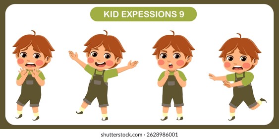 expression children bundle. suitable to be used as a design element on the theme of children