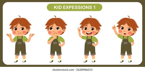 expression children bundle. suitable to be used as a design element on the theme of children