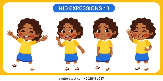 expression children bundle. suitable to be used as a design element on the theme of children