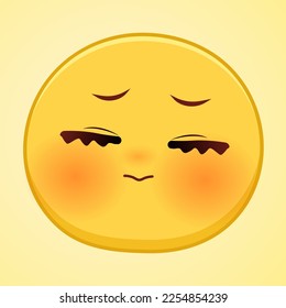 expression of emotion concept set. cartoon illustration emotion face of human