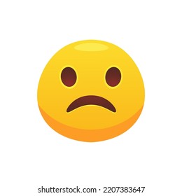 Expresión. Enfrentar un icono plano de emoji para el diseño web. Icono de círculo de emoción amarilla caricatura sonriendo, riendo y llorando ilustraciones vectoriales aisladas