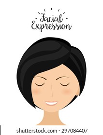 expression facial design, vector illustration eps10 graphic 