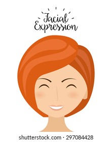 expression facial design, vector illustration eps10 graphic 