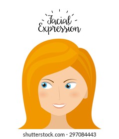 expression facial design, vector illustration eps10 graphic 