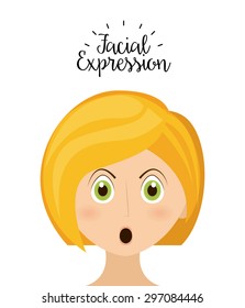 expression facial design, vector illustration eps10 graphic 