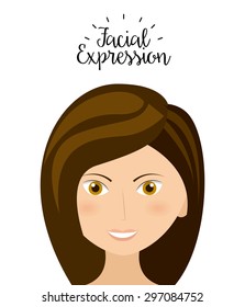 expression facial design, vector illustration eps10 graphic 