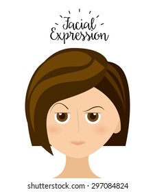expression facial design, vector illustration eps10 graphic 