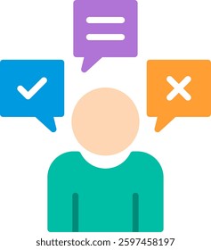Expression Flat Illustration Vector Design