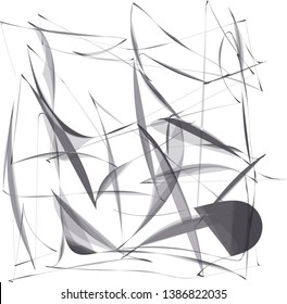 Expression gray line on the white background.