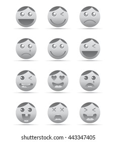 expression icon face set