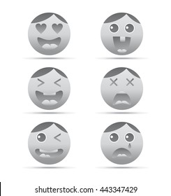 expression icon face set
