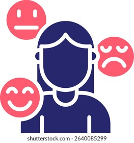 Expression Icon Fill Vector Illustration