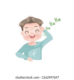 Expresión niño pequeño de sentimientos positivos