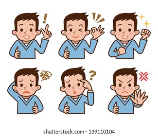 Expression of male