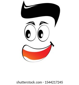 expression a man laughing cartoon emotion 
