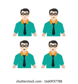 EXPRESSION MAN , Smile,Angry,Sad and Cool