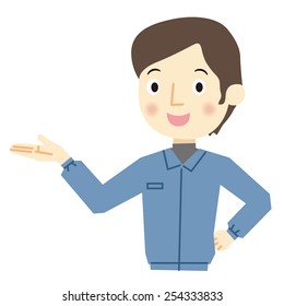 Expression of man worker