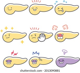 Expression set of human pancreas of emotions