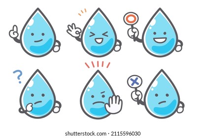 Expression set of water emotions