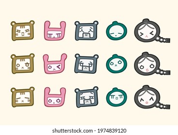 Expression of various character emoticons using Korean consonant vowels